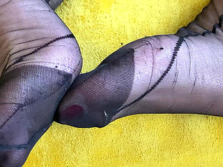 Aunty in Oc Girdle and Sheer Dress