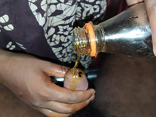 Desi Housewife Oiled up and Ball Fucked