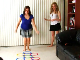 Hot Lesbian Strip Game - Candle Boxxx & Kimberly Marvel Bounce & Hop Naked