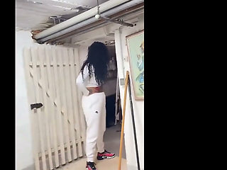 Masked MILF in Balaclava Worships and Drains Thick Cock