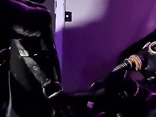 Silent Heavy Rubber Strap on Fucking