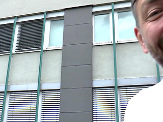 Blonde big ass tattooed chick loves hard doggy fuck