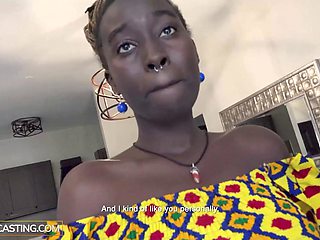 Ebony MILF Pleads for Savage Hardcore Pounding from Hung Stud Before Gulping Thick Cum Load While Ditch