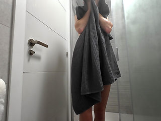 Being Naughty In The Bathroom Before My Shower