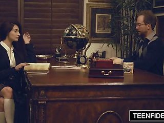 TEENFIDELITY - Schoolgirl Michelle Taylor Creampie Sex Ed