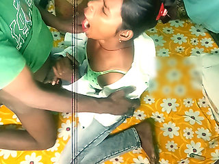 Brother-in-law fucked his sister-in-law like a mare at home and then poured his penis water in her mouth