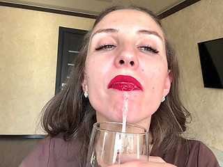 Uvula Spit Close-up POV