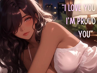 Wife Comforts You After a Hard Day at Work (Mouth Sounds) (Moaning) (Kisses) (Cuddle) ASMR