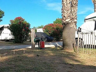 Kinky Couple Games at French Nudist Beach Campsite