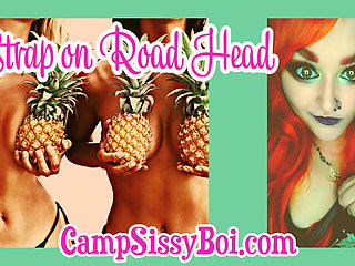 Camp Sissy Boi presents strap-on road head with Jared