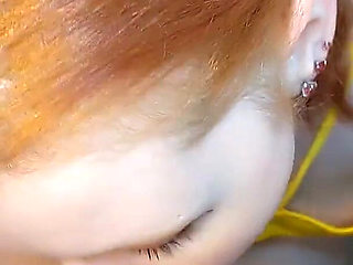 Double Facial for Innocent Redhead