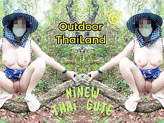 Amateur Thai Teen Villagers Outdoor Sex in Forest 4K Public Fuck