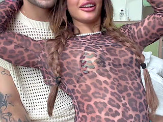 The new Italian girlfriend is eager to share the time with her boyfriend