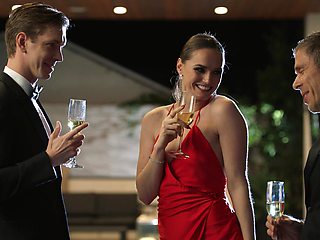 Markus Dupree and Mick Blue fucked Tori Black by the pool