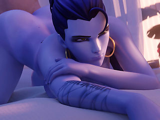 Widowmaker From Overwatch - Sniper Mission Failed Because of Big Cock - Doggystyle & Beach Jack-o Pose Big Ass Fuck 3D