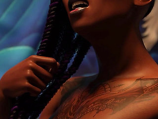 Hot Interracial Threesome with a Young Ebony Babe with a Perfect Black Ass & Her College Friends - Taboo University (steam Game)