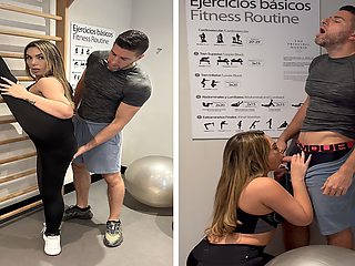 Lucky Gym Personal Trainer Gets to Fuck Mimi Boliviana Hard