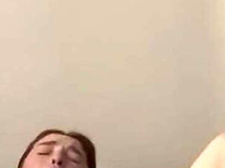 Young Teen Pleasures Herself with Toy on Bed