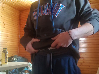 Solo Simp Ties up his balls to worship buttholes completely surrender