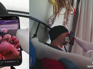Testing my foot worship game with my actual feet