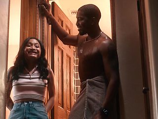 Isiah Maxwell and Avery Black in hot interracial action