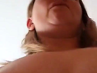 Hairy Pussy Housewife Fucks Her Husband and Gets a Creampie