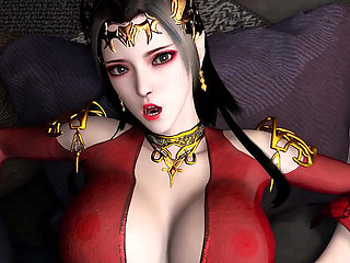 Big Boobs MILF in Hot Lingerie Gets Hard Fuck - 3D Asian Cartoon Sex