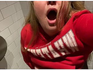 I Film Myself While I Masturbating In Public Bathroom