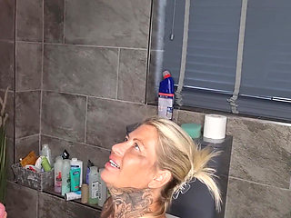 Bathroom BJ & Cum Swallow