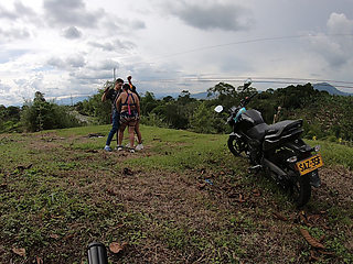 Outdoor Sex On Halloween With Two Latinas