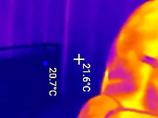 First Time Locked in Chastity Belt! Thick BBW Ass Fingered Deep Then Stuffed with 2 Huge Butt Plugs Thermal POV