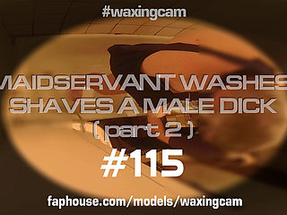 (part2) Maidservant Shaves a Male Dick