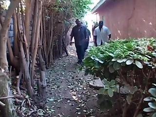 Black and white double penetrated anal orgy...cum in mouth