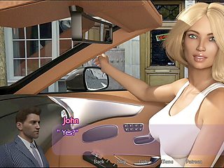 Blonde teen in a visual novel adventure