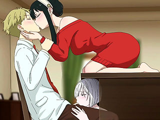 Fiona x Loid x Yor Threesome Sex At Work ( UNCENSORED )