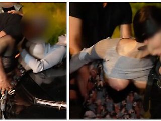 Real Amateur, Three Cocks In A Parking. My First Car Sex Experience Turns Into A Gang