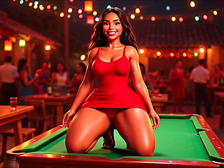 Hot Slim Favelada With Big Ass Dances Wildly At Pagode Gets Naked On Table Then Squats To Pee In Dark Alley