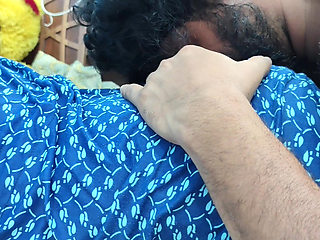 Mallu Couple Hot Nighty Fuck and Lip Lock Romance in Bedroom Part - 4