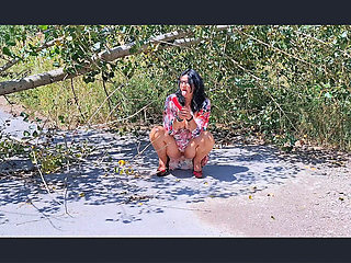 MILF Slut Got Caught Orgasming in the Woods