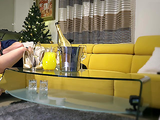 Merry Christmas and Happy New Year, Last Hot Romantic Sex of the Year, at the New Year's Party with Dada Deville