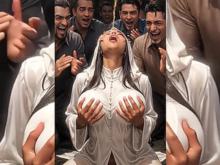 Hijabi Muslim Babes Teasing & Twerking Solo - Best Seductive Spanking, Bouncing & Hijab Part 1