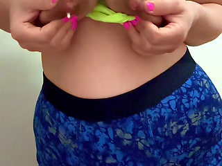 Steals Daddys Boxers and Plays with Breasts