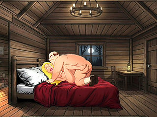 Student Girl Enjoys Sex in an Camp. Cartoon Horror Parody