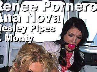 Ana Nova & Renee Pornero & J Monty & Wesley Pipes Bbgg BDSM Suck Anal Creampie Gmnt-tbw-01