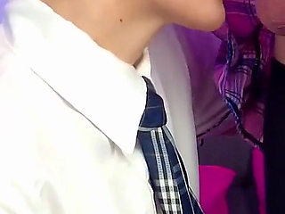 Ball licking fetish - unusual feeling for locked femboy