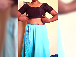 Ammu Dress Change Nighty to Saree Big Tits Ammus Boobs Show