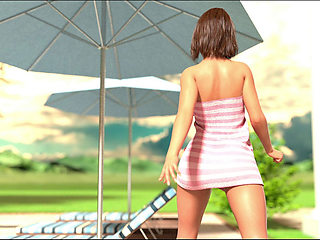 Richard's Step Daughter Evelyn Takes Sunbathing - a First Nice Convo