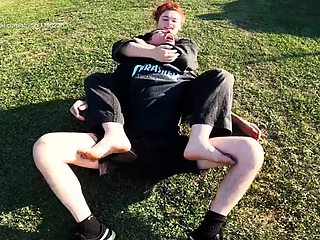 Martial Fetish - Alexis Luna outdoor black gi mixed