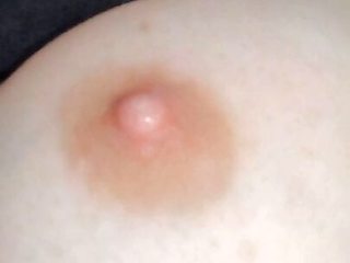 Look at my wet nipples lubricated with pussy juice