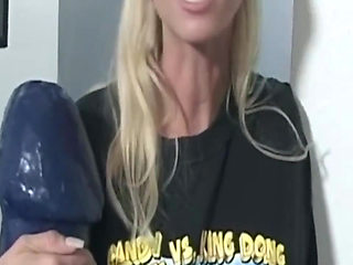 Mature Blonde MILF Licks Cock and Shares Cum